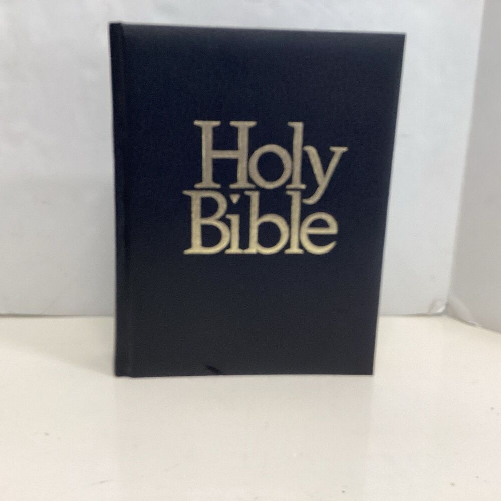 vintage holman bible revised standard black texture gold lettering 11.25x9x2.5”